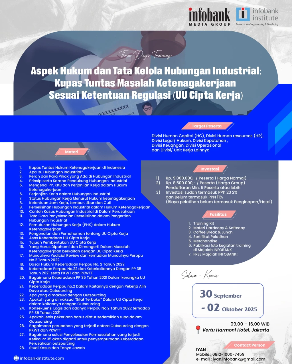 Aspek Hukum dan Tata Kelola Hubungan Industrial: Kupas Tuntas Masalah Ketenagakerjaan Sesuai Ktentuan Regulasi (UU Cipta Kerja)
