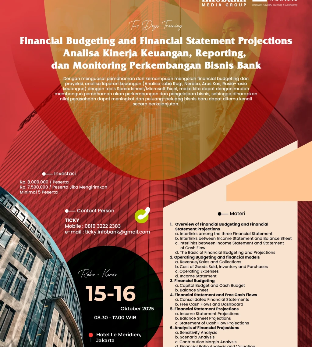 Fnancial Budgeting and Financial Statement Projections Analisa Kinerja Keuangan Reporting dan Monitoring Perkembangan Bisnis Bank