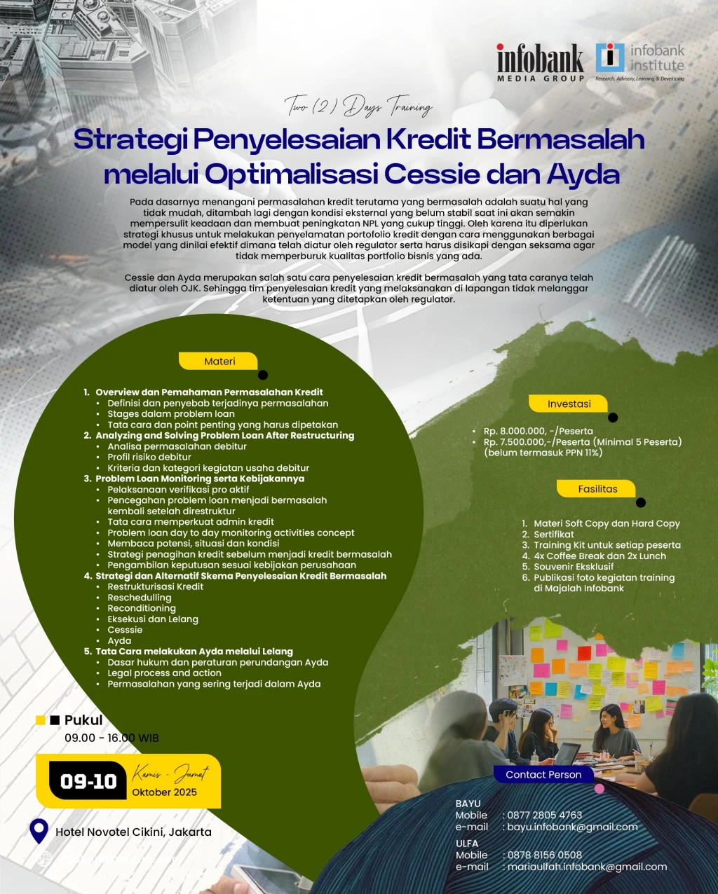 Strategi Penyelesaian Kredit Bermasalah melalui Optimalisasi Cessie dan Ayda