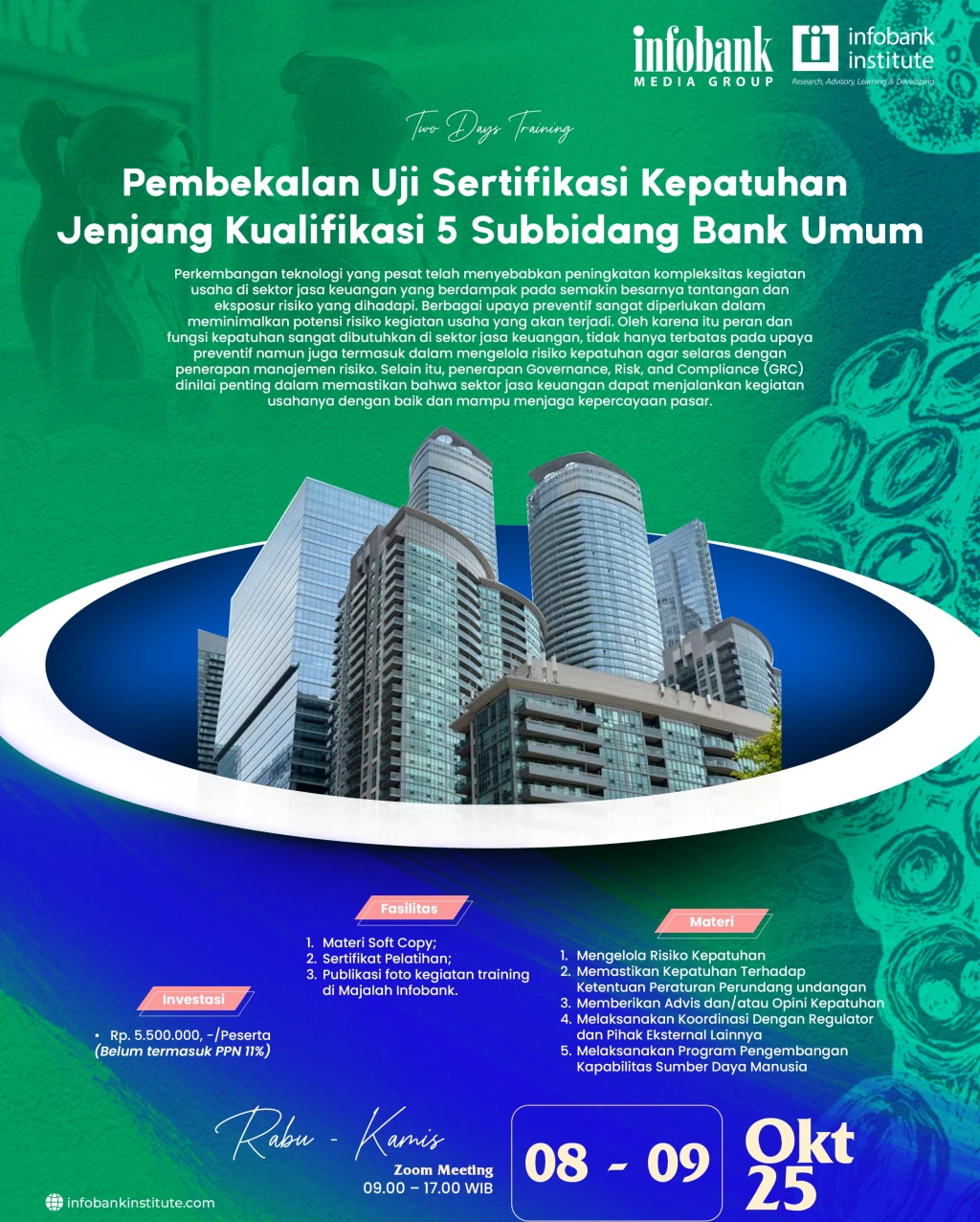 Pembekalan Uji Sertifikasi Kepatuhan Jenjang Kualifikasi 5 Subbidang Bank Umum