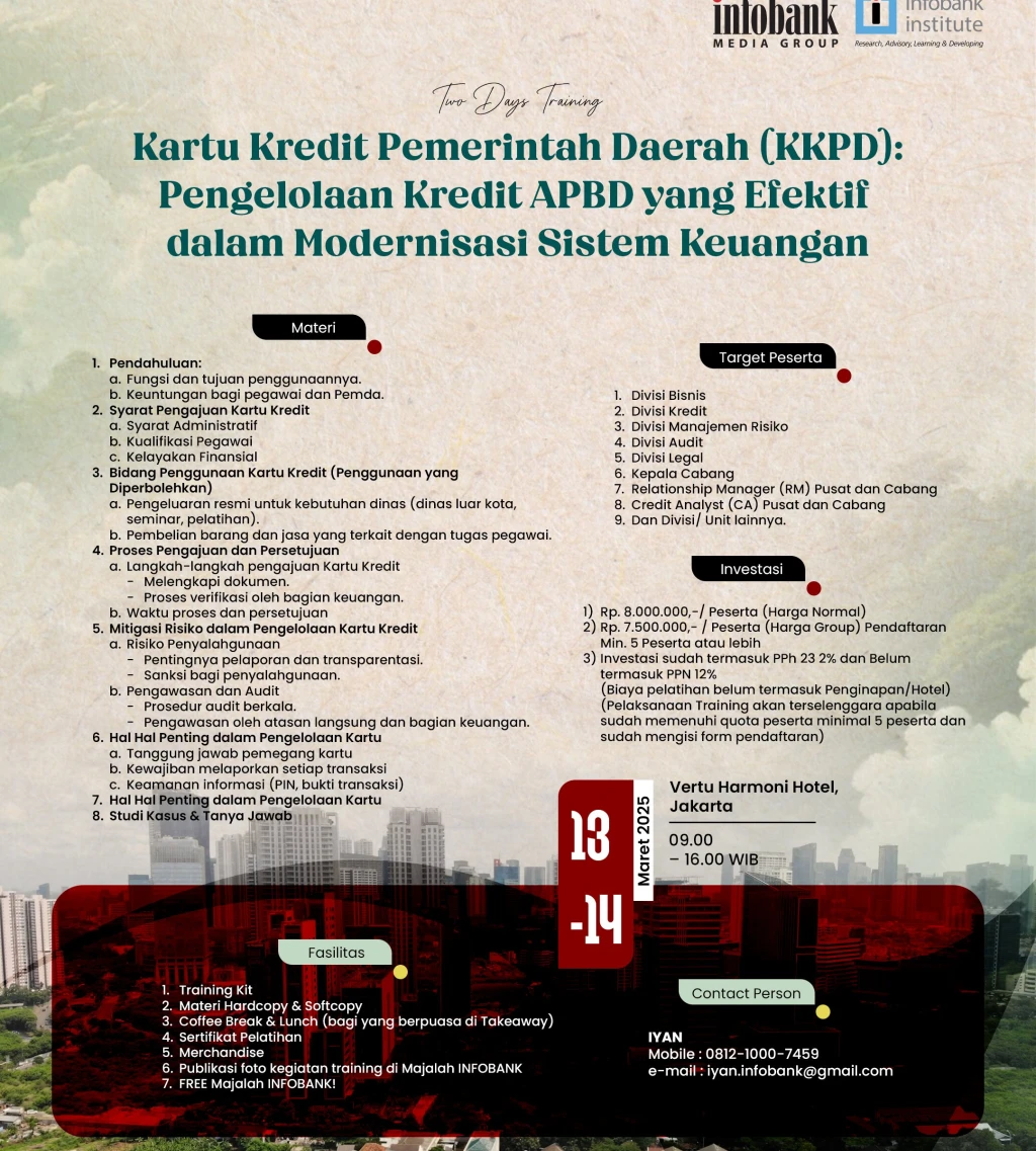 Kartu Kredit Pemerintah Daerah KKPD Pengelolaan Kredit APBD yang Efektif dalam Modernisasi Sistem Keuangan