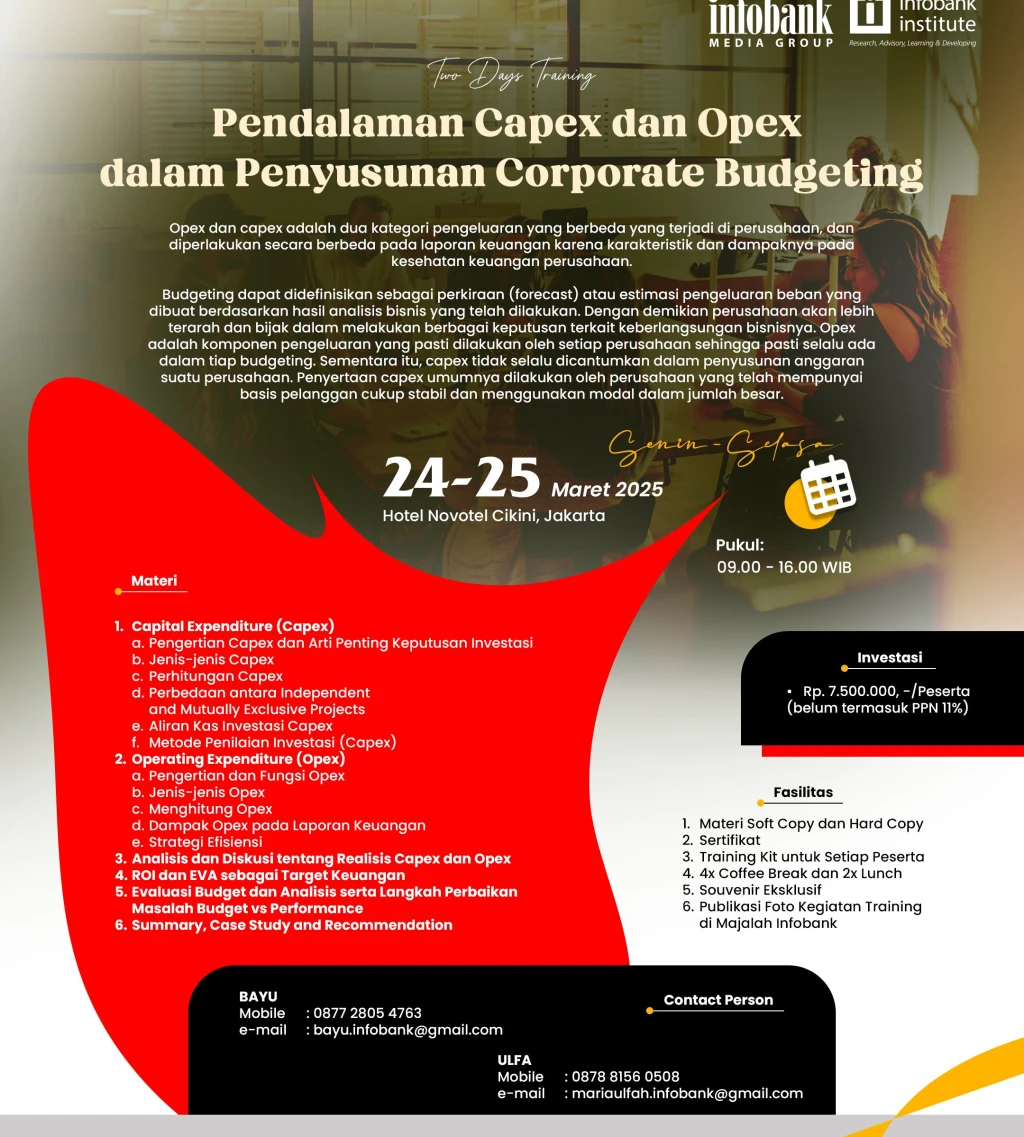 Pendalaman Capex dan Opex dalam Penyusunan Corporate Budgeting