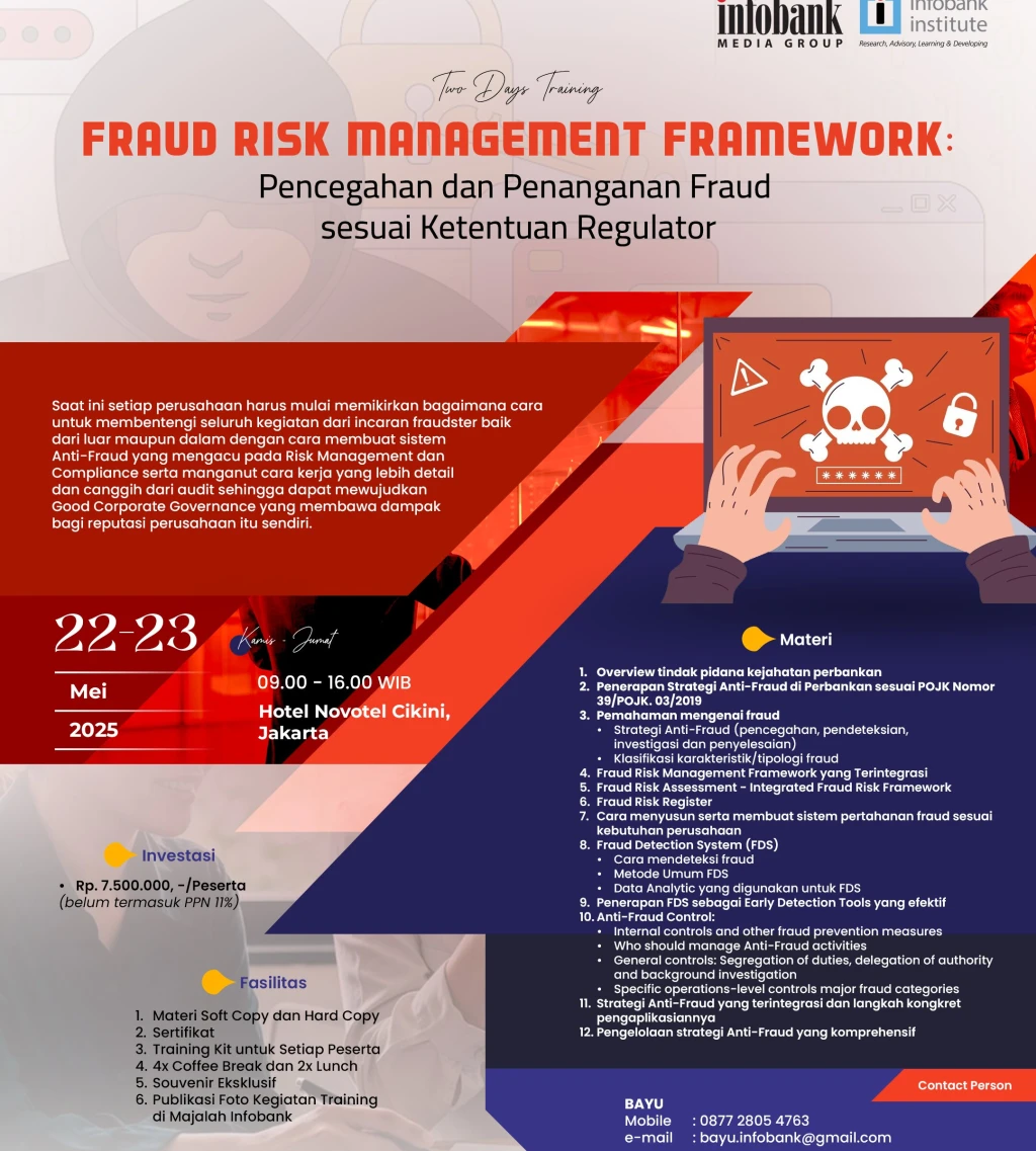 Fraud Risk Management Framework Pencegahan dan Penanganan Fraud sesuai Ketentuan Regulator
