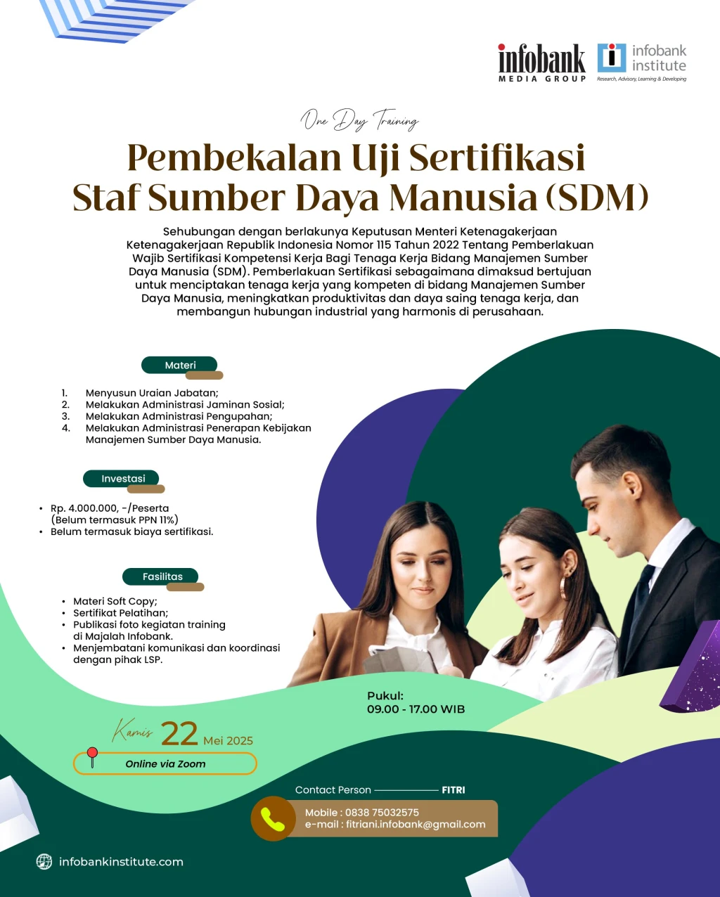 Pembekalan Uji Sertifikasi Staf Sumber Daya Manusia (SDM)