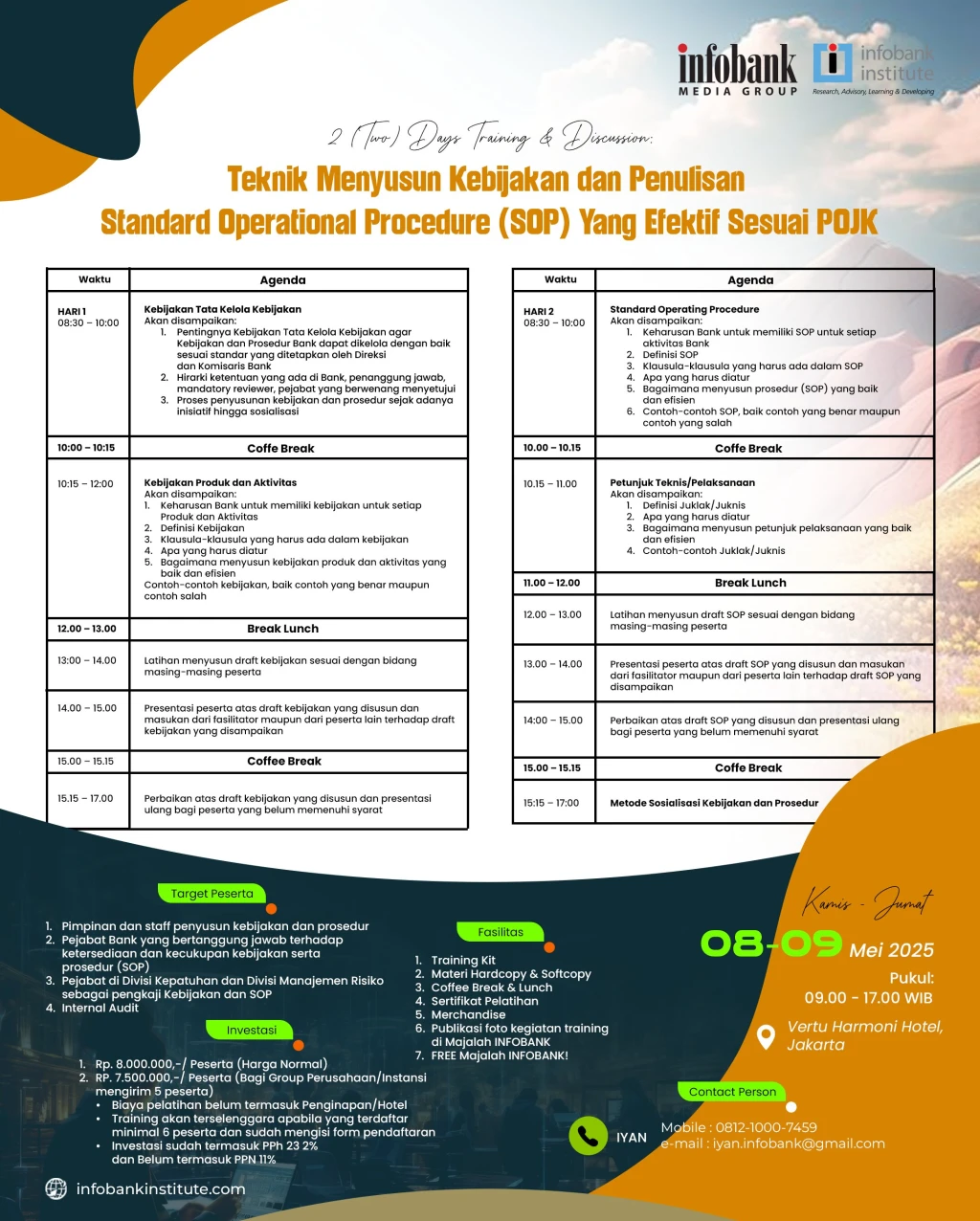 Teknik Menyusun Kebijakan dan Penulisan SOP yang Efektif Sesuai POJK 