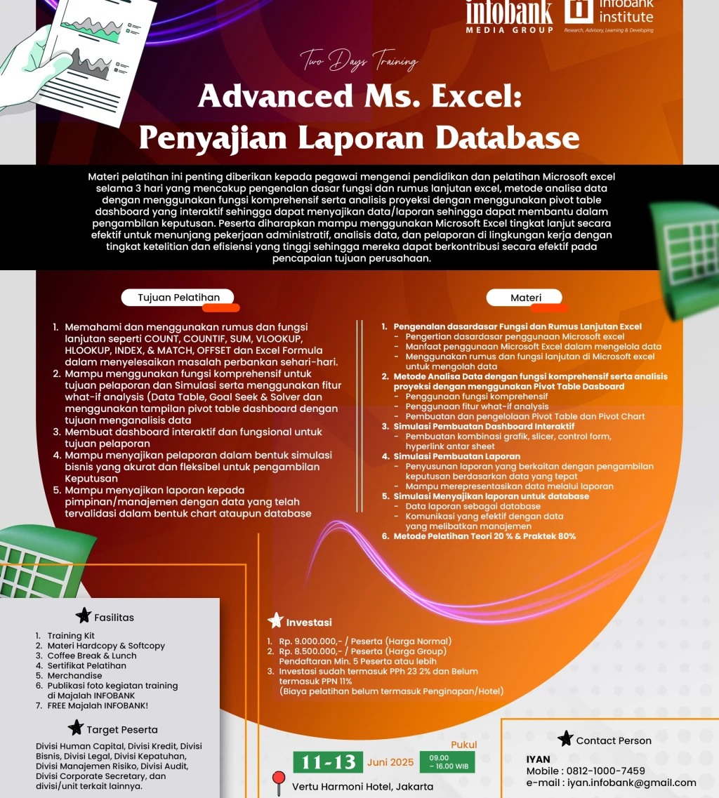 Advanced Ms Excel Penyajian Laporan Database