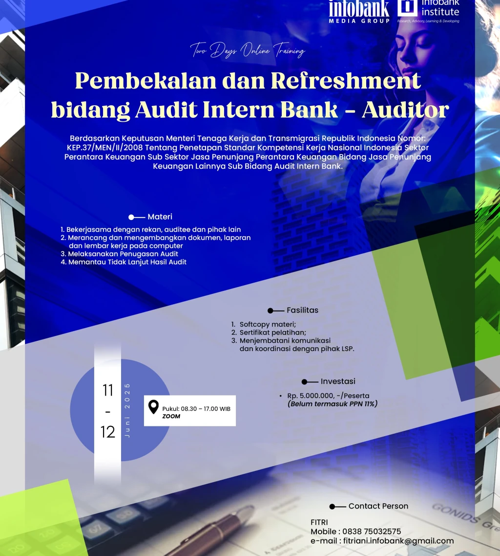 Pembekalan dan Refreshment bidang Audit Intern Bank - Auditor
