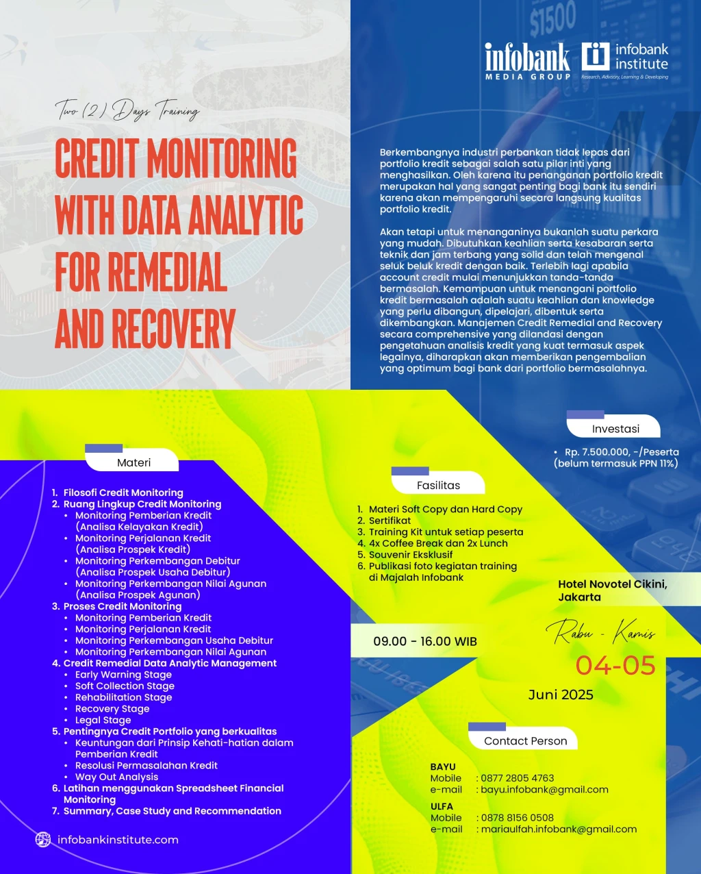 Credit Monitoring with Data Analytic for Remedial and Recovery