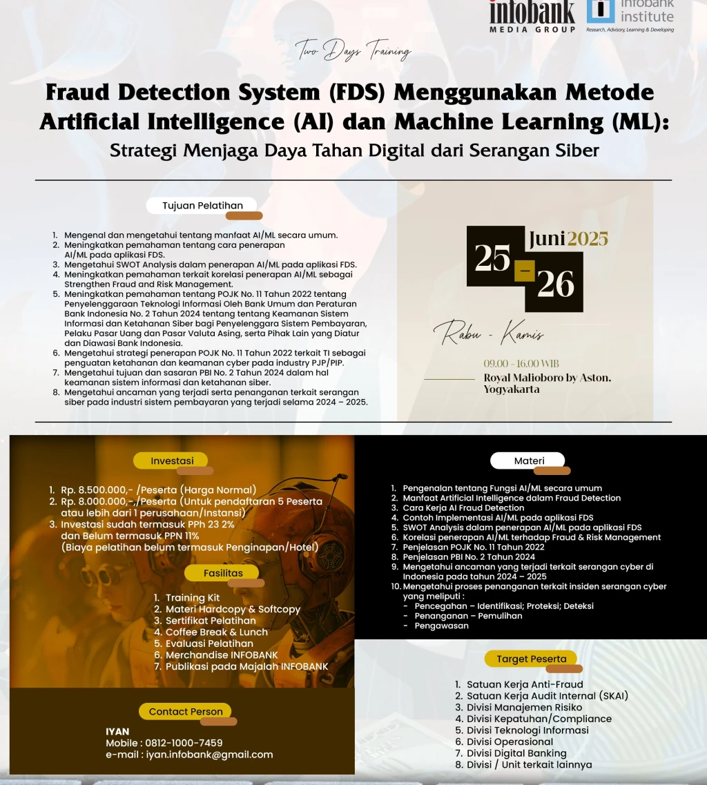 Fraud Detection System FDS Menggunakan Metode Artificial Intelligence AI dan Machine Learning ML Strategi Menjaga Daya Tahan Digital dari Serangan Siber