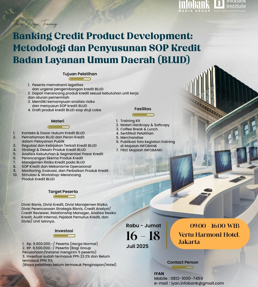 Banking Credit Product Development Metodologi dan Penyusunan SOP Kredit Badan Layanan Umum Daerah BLUD