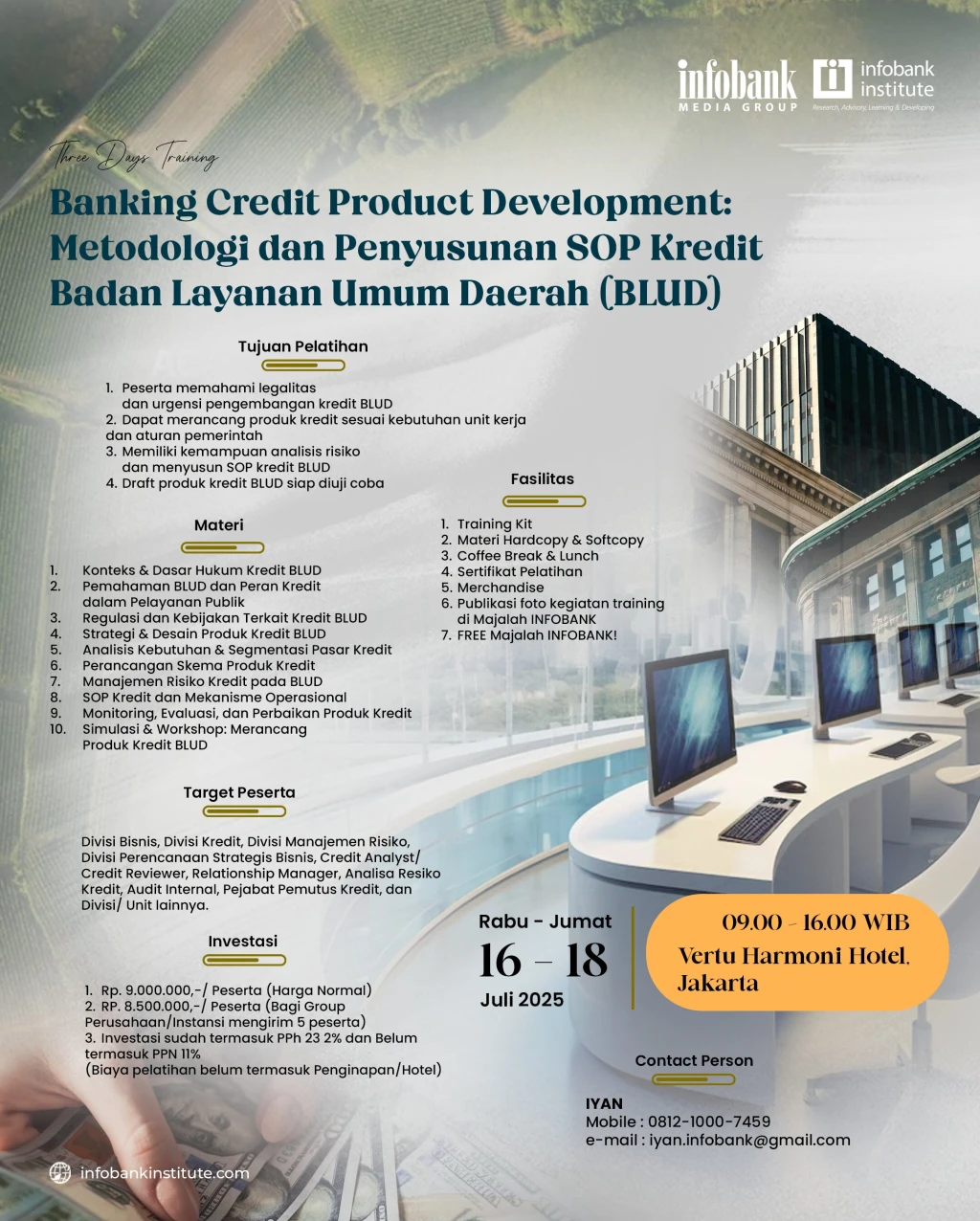 Banking Credit Product Development: Metodologi dan Penyusunan SOP Kredit Badan Layanan Umum Daerah (BLUD)