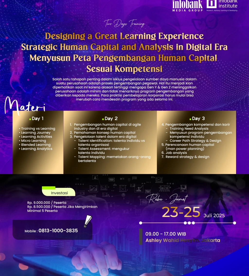 Designing a Great Learning Experience Strategic Human Capital and Analysis in Digital Era Menyususn Pengembangan Human Capital Sesuai Kompetensi