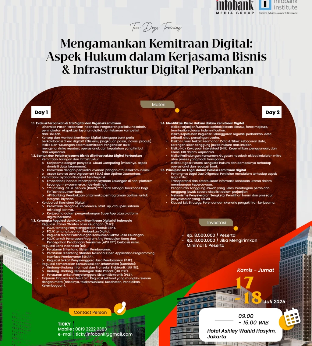 Mengamankan Kemitraan Digital Aspek Hukum Dalam Kerjasma Bisnis  Infrastruktur Digital Perbankan