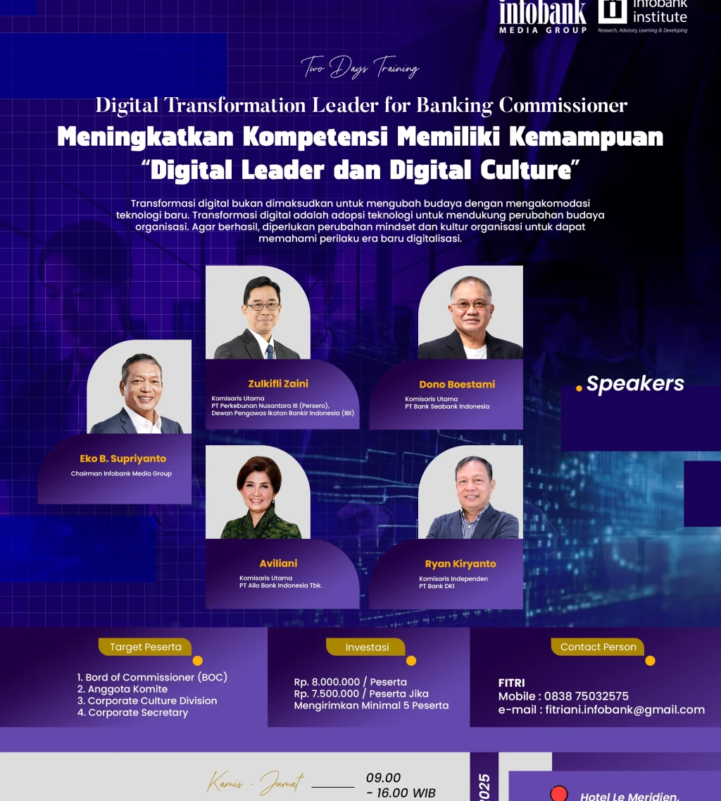Digital Transformation Leader for Bannking Commissioner Meningkatkan Kompetensi Memiliki Kemampuan Digital Leader dan Digital Culture
