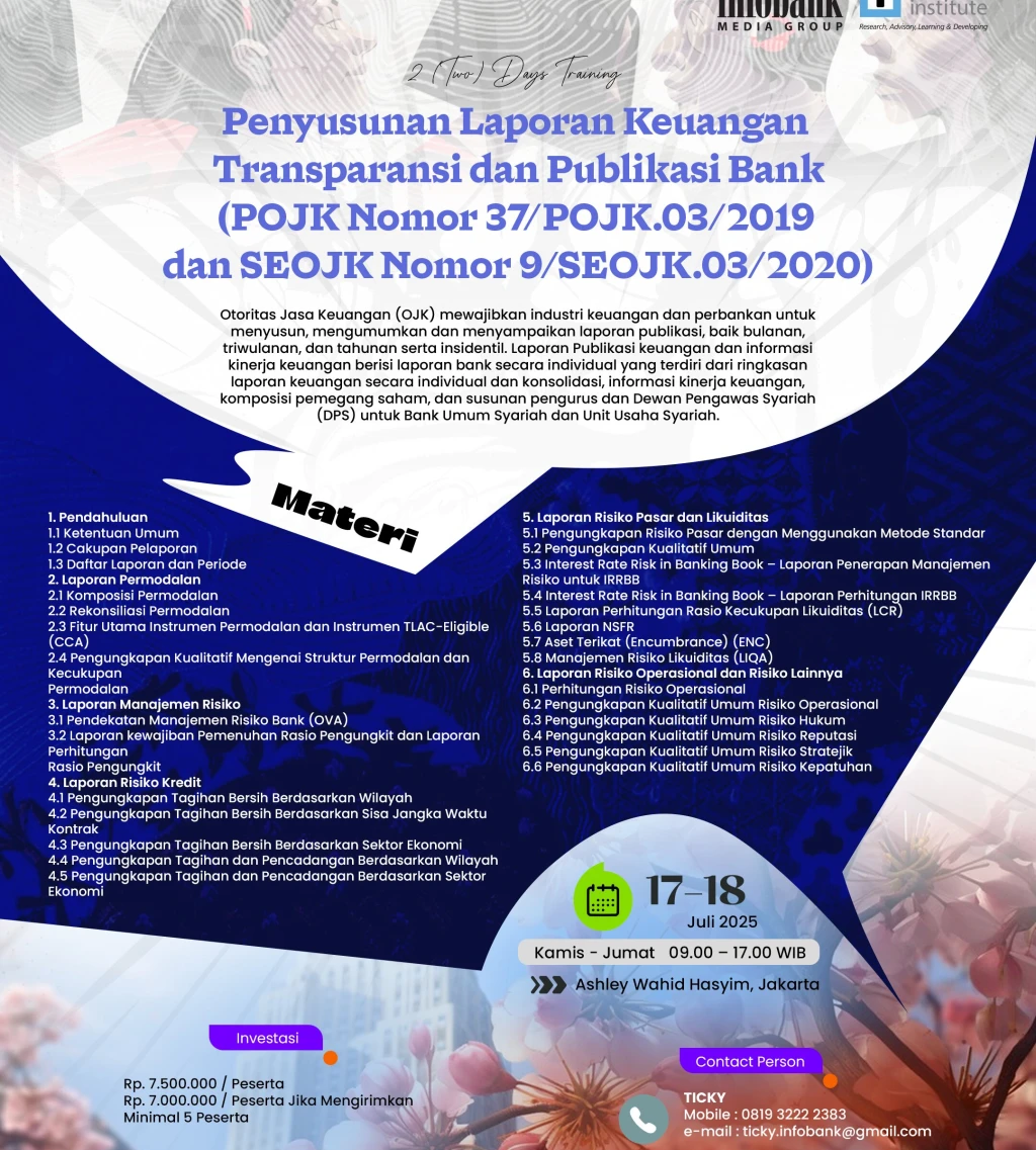Penyusunan Laporan Keuangan Transparansi dan Publikasi Bank POJK Nomor 37POJK032019 dan SEOJK Nomor 9SEOJK032020