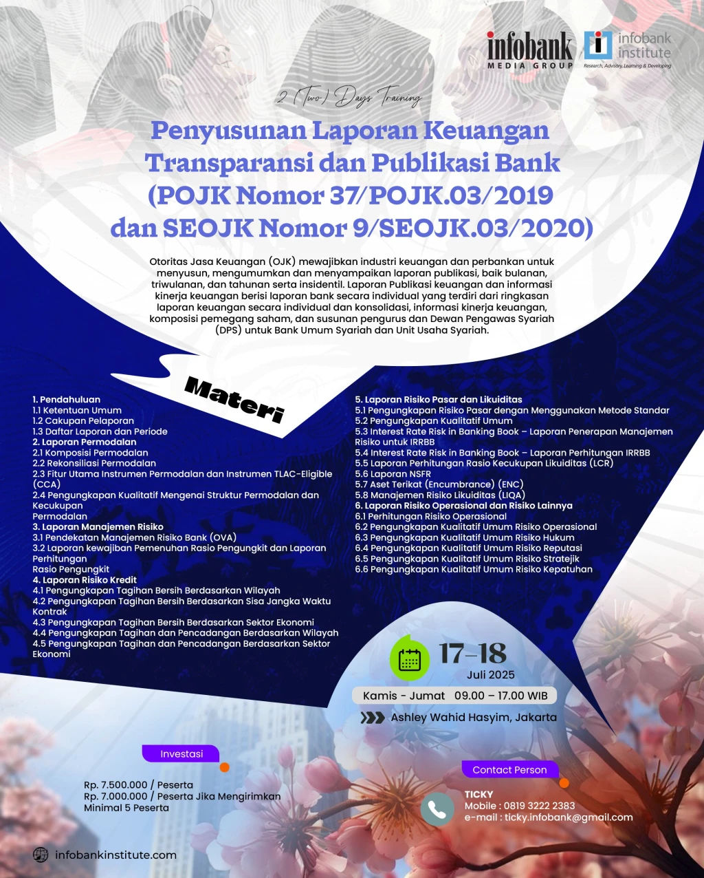 Penyusunan Laporan Keuangan Transparansi dan Publikasi Bank (POJK Nomor 37/POJK.03/2019 dan SEOJK Nomor 9/SEOJK.03/2020)