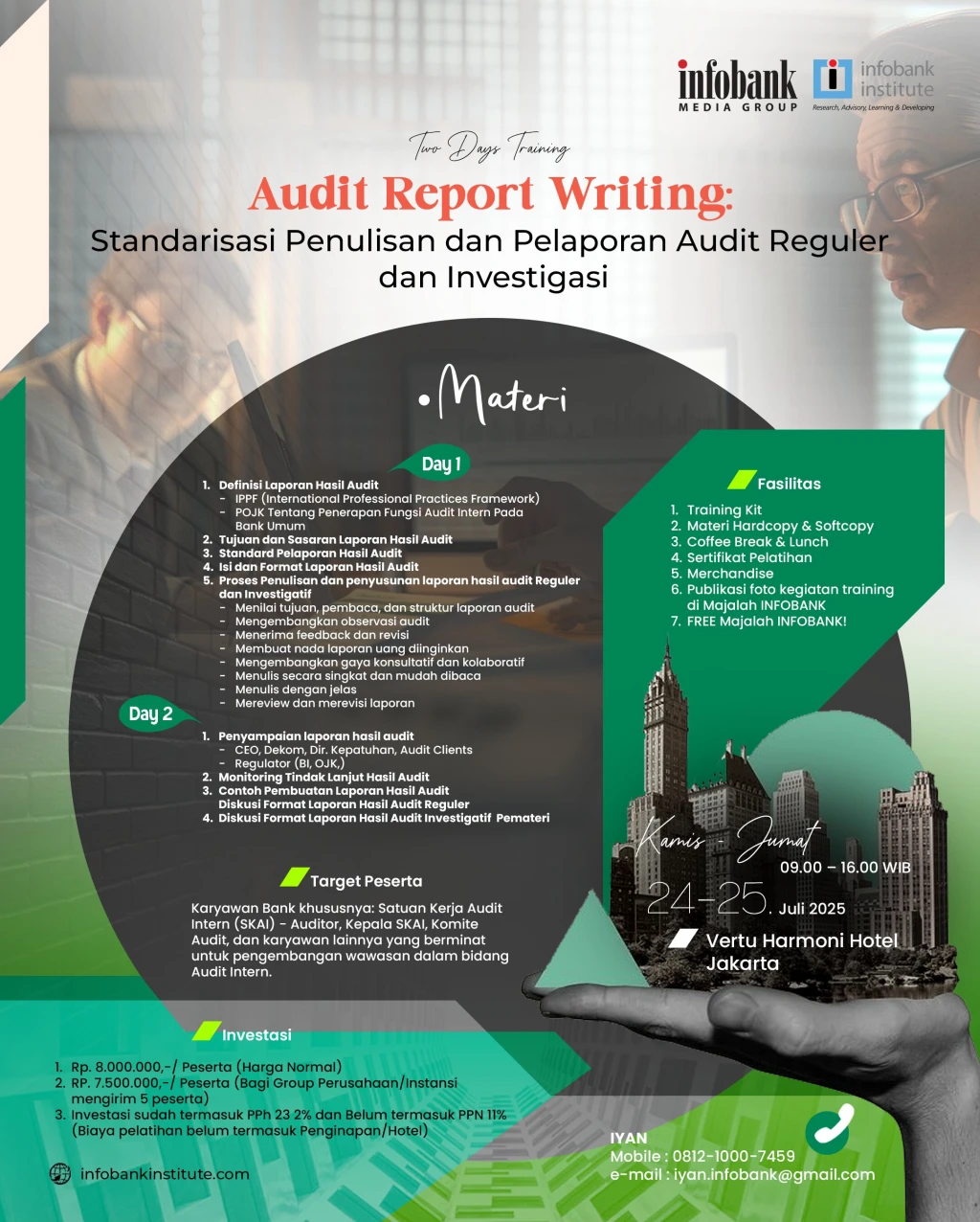 Audit Report Writing: Standarisasi Penulisan dan Pelaporan Audit Reguler dan Investigasi 