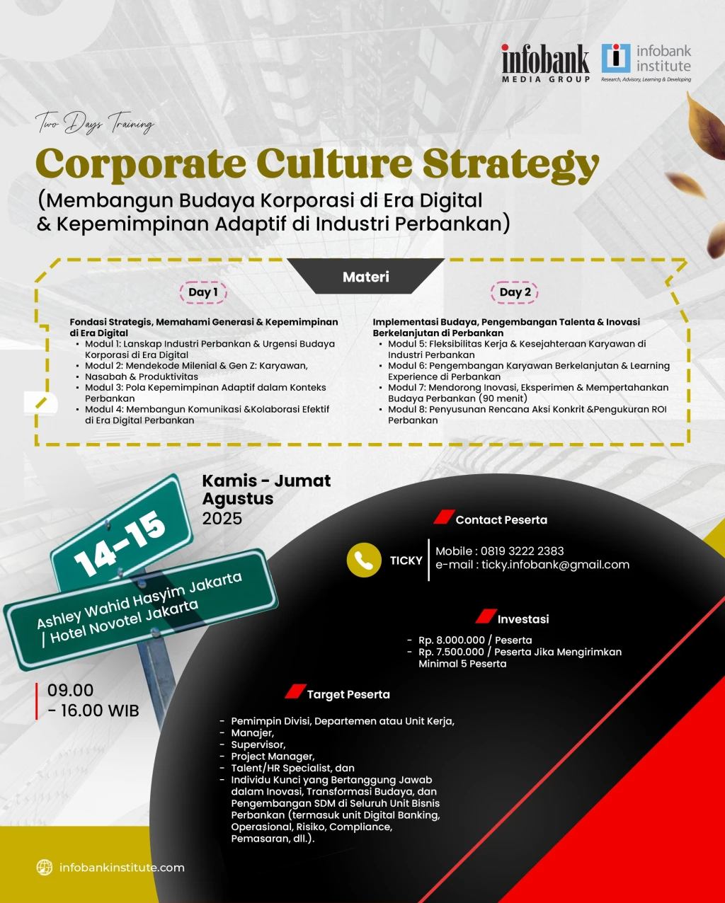 Corporate Culture Strategy (Membangun Budaya Korporasi di Era Digital & Kepemimpinan Adaptif di Industri Perbankan)