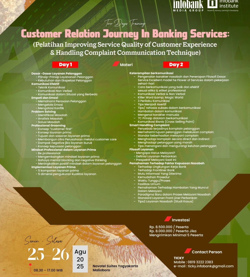 Customer Relatioan Journey In Banking Services Pelatihan Improving Quality of Customer Experience  Handling Complaint Communication Technique