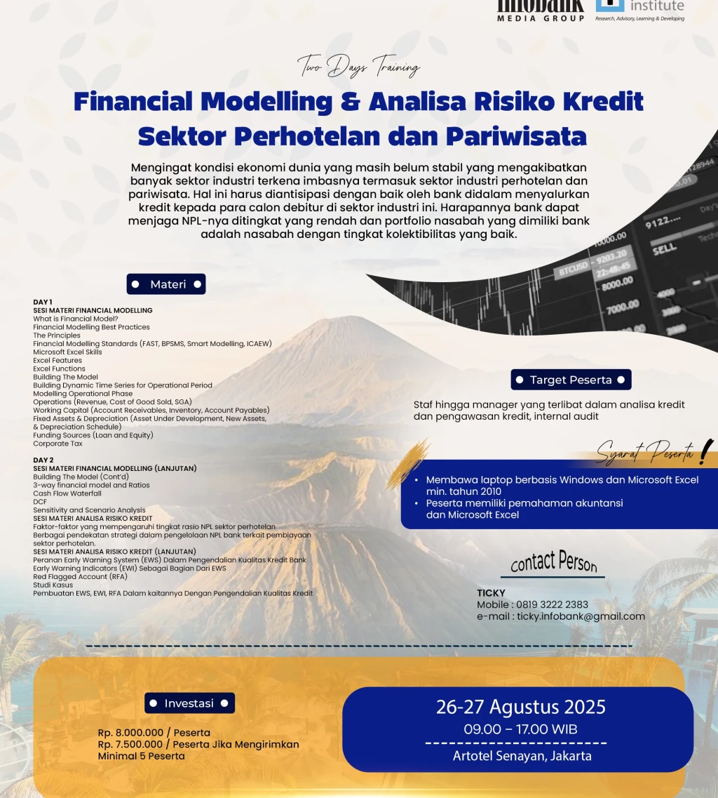 Financial Modelling  Analisa Risiko Kredit Sektor Perhotelan dan Pariwisata