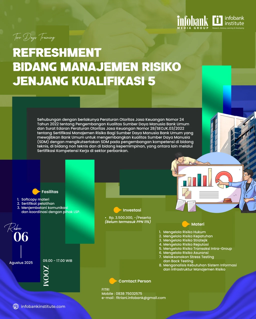 Refreshment bidang Manajemen Risiko Jenjang Kualifikasi 5