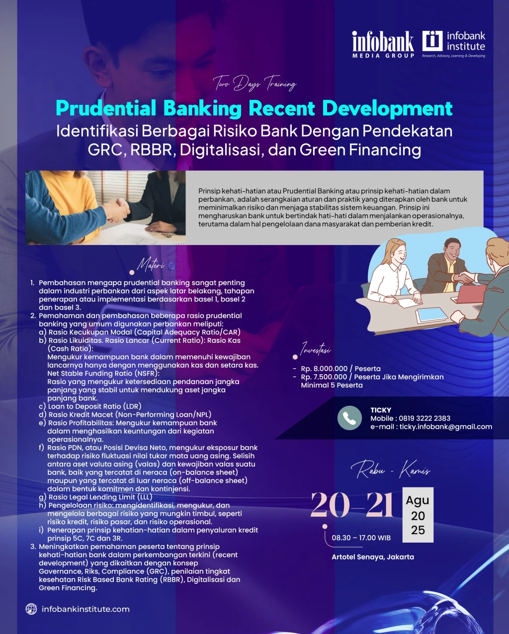 Prudential Banking Recent Development Identifikasi Berbagai Risiko Bank Dengan Pendekatan GRC, RBBR, Digitalisasi, dan Green Financing