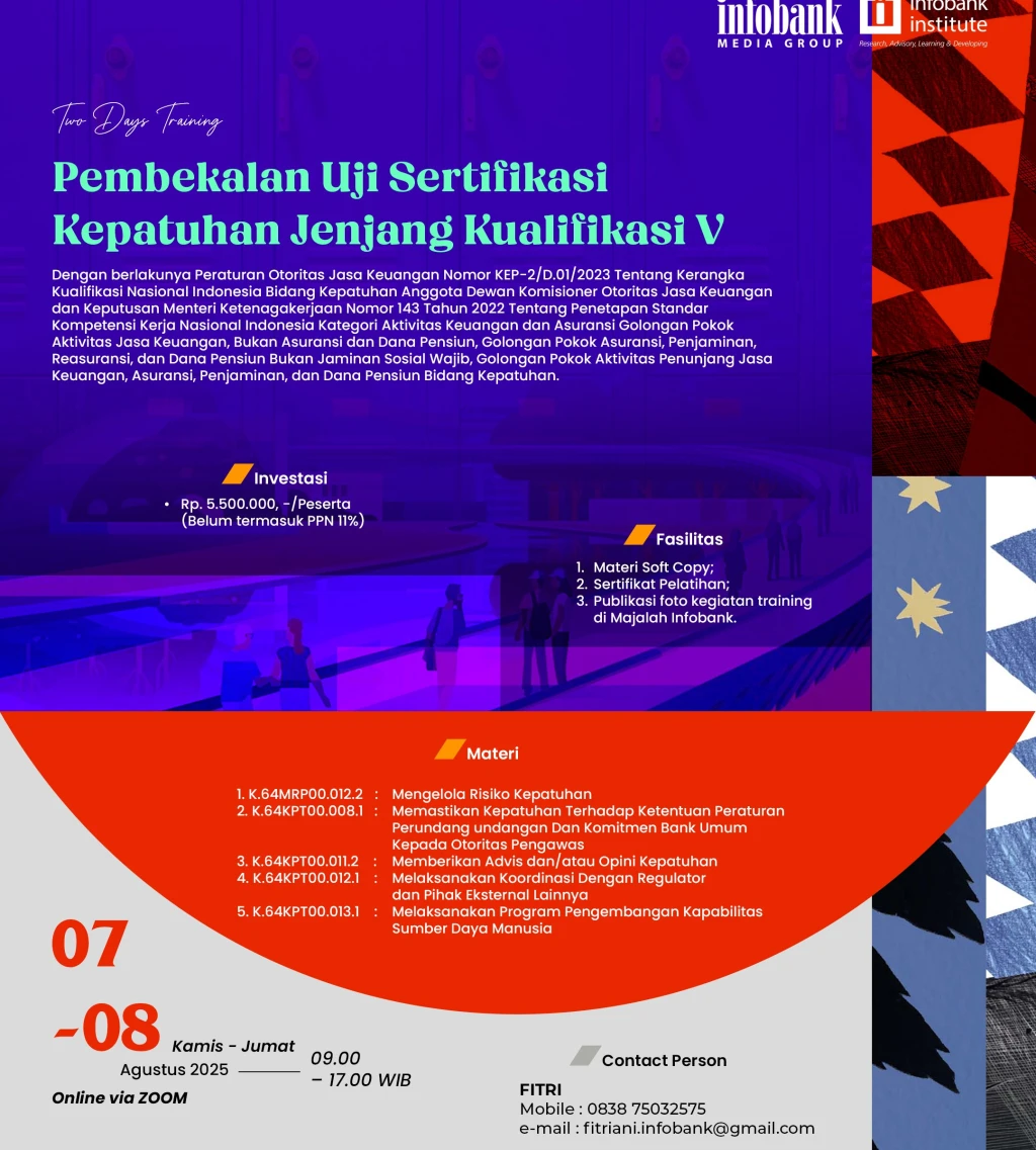 Pembekalan Uji Sertifikasi Kepatuhan Jenjang Kualifikasi V