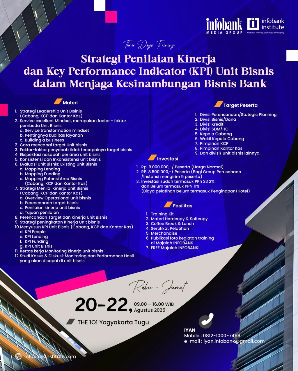 Strategi Penilaian Kinerja dan Key Performance Indicator (KPI) Unit Bisnis dalam Menjaga Kesinambungan Bisnis Bank