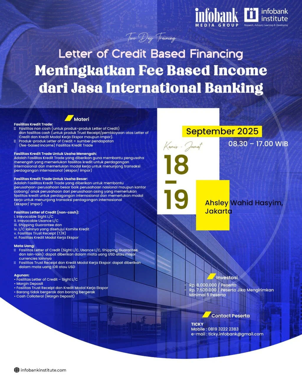 Letter of Credit Based Financing, Meningkatkan Fee Based Income dari Jasa International Banking