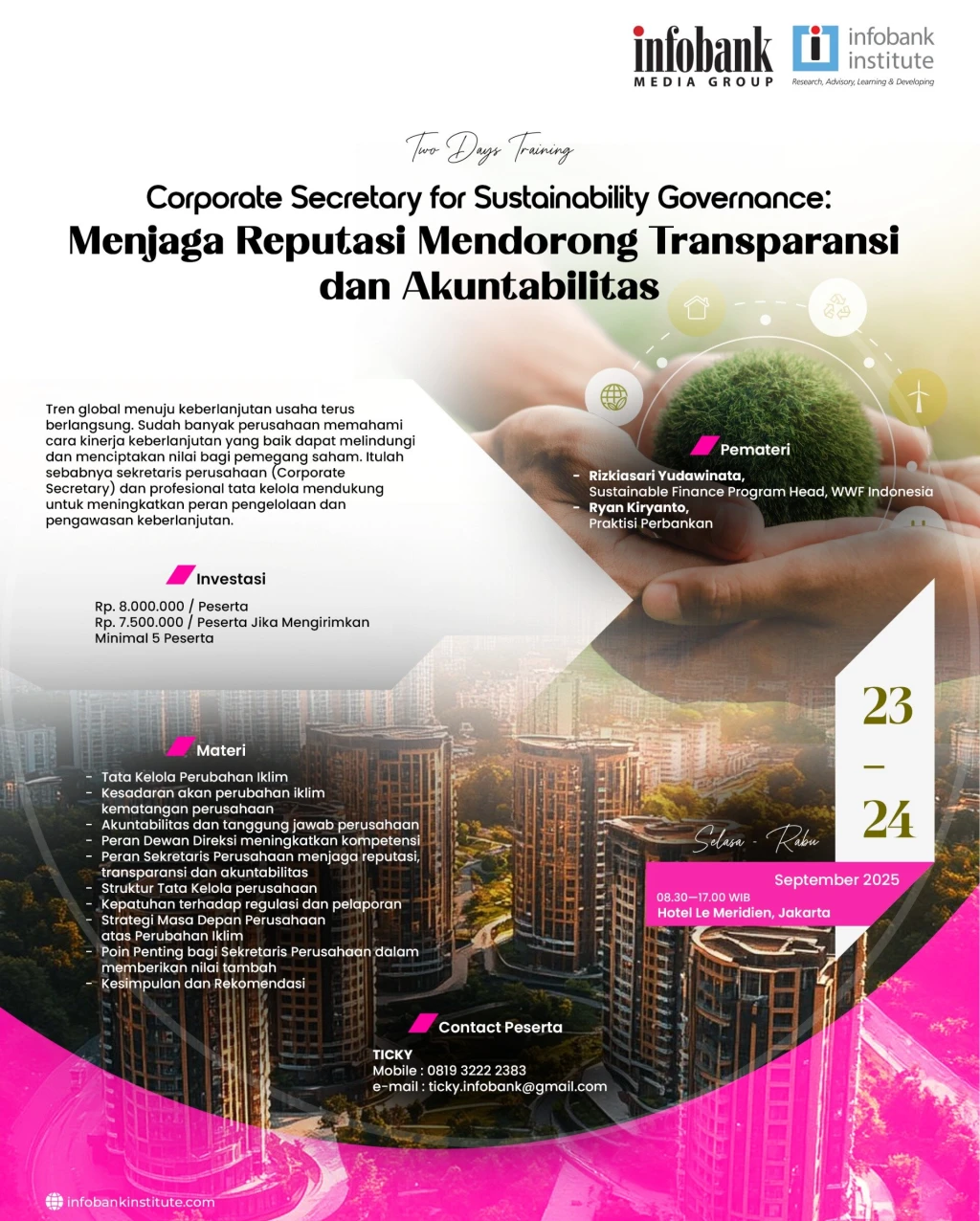 Corporate Secetary for Sustainability Governance: Menjaga Reputasi Mendorong Transparansi dan Akuntabilitas