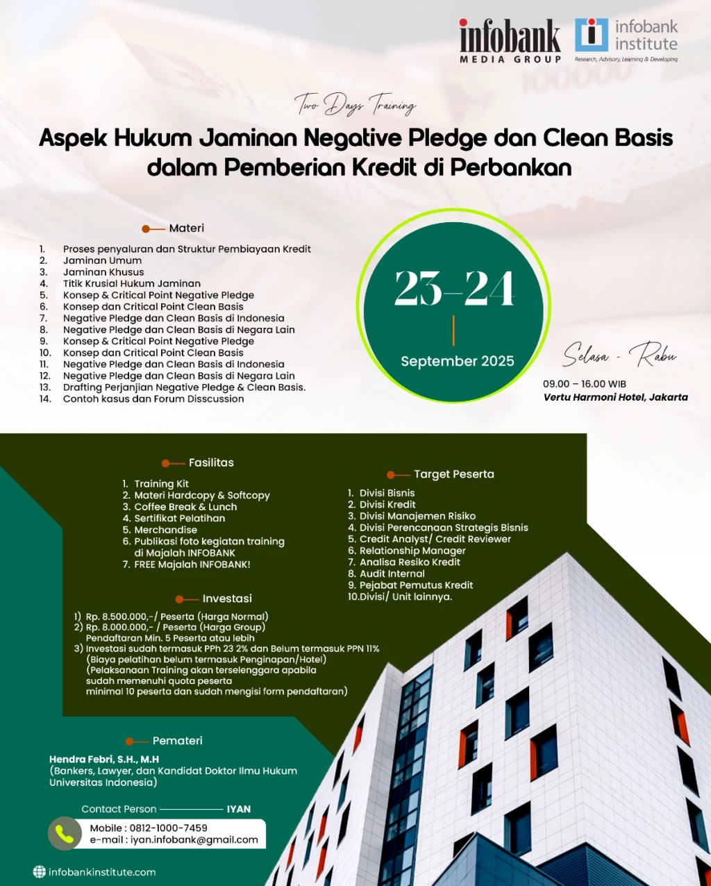 Aspek Hukum Jaminan Negative Pledge dan Clean Basis dalam Pemberian Kredit di Perbankan