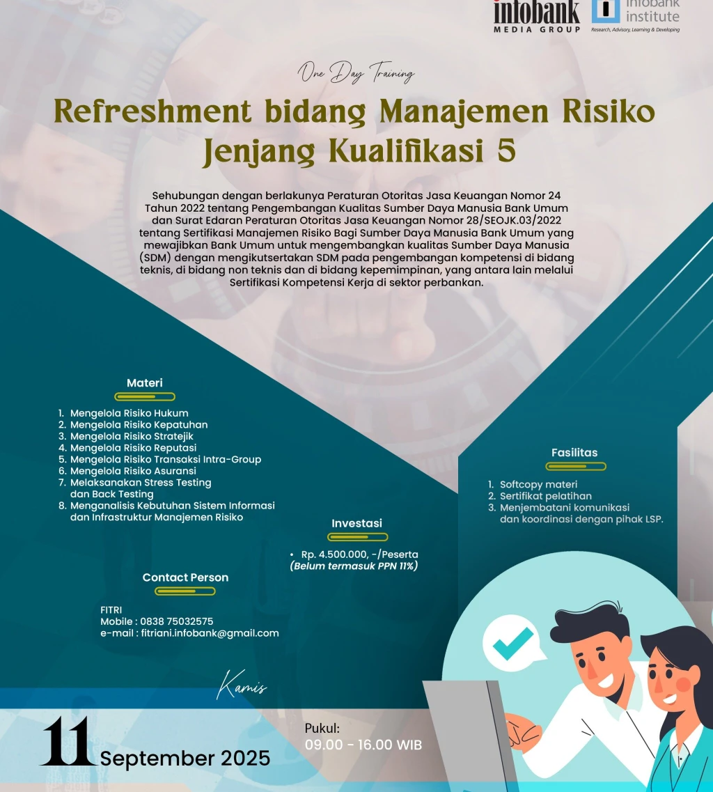 Refreshment bidang Manajemen Risiko Jenjang Kualifikasi 5