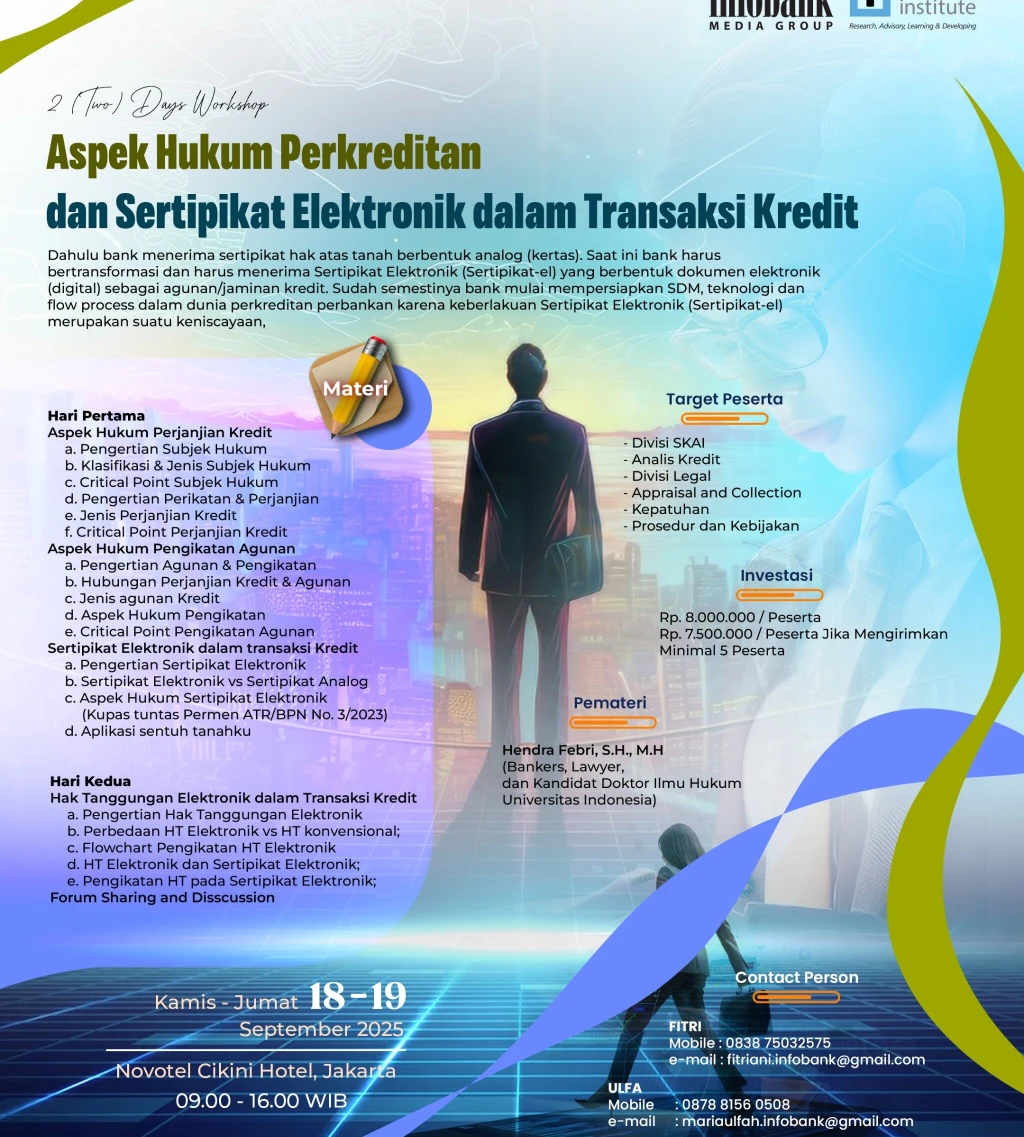 Aspek Hukum Perkreditan dan Sertipikat Elektronik dalam Transaksi Kredit 