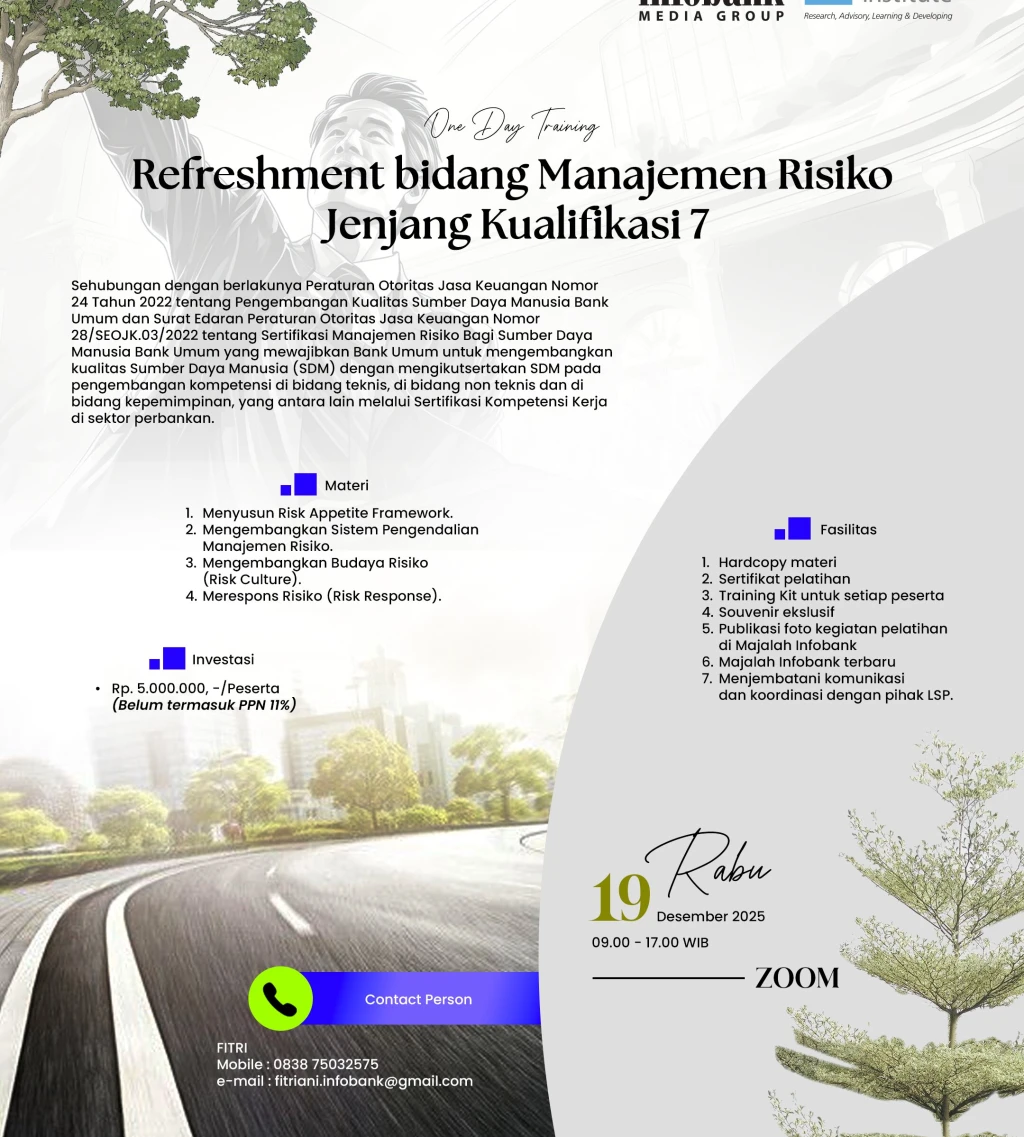 Refreshment bidang Manajemen Risiko Jenjang Kualifikasi 7