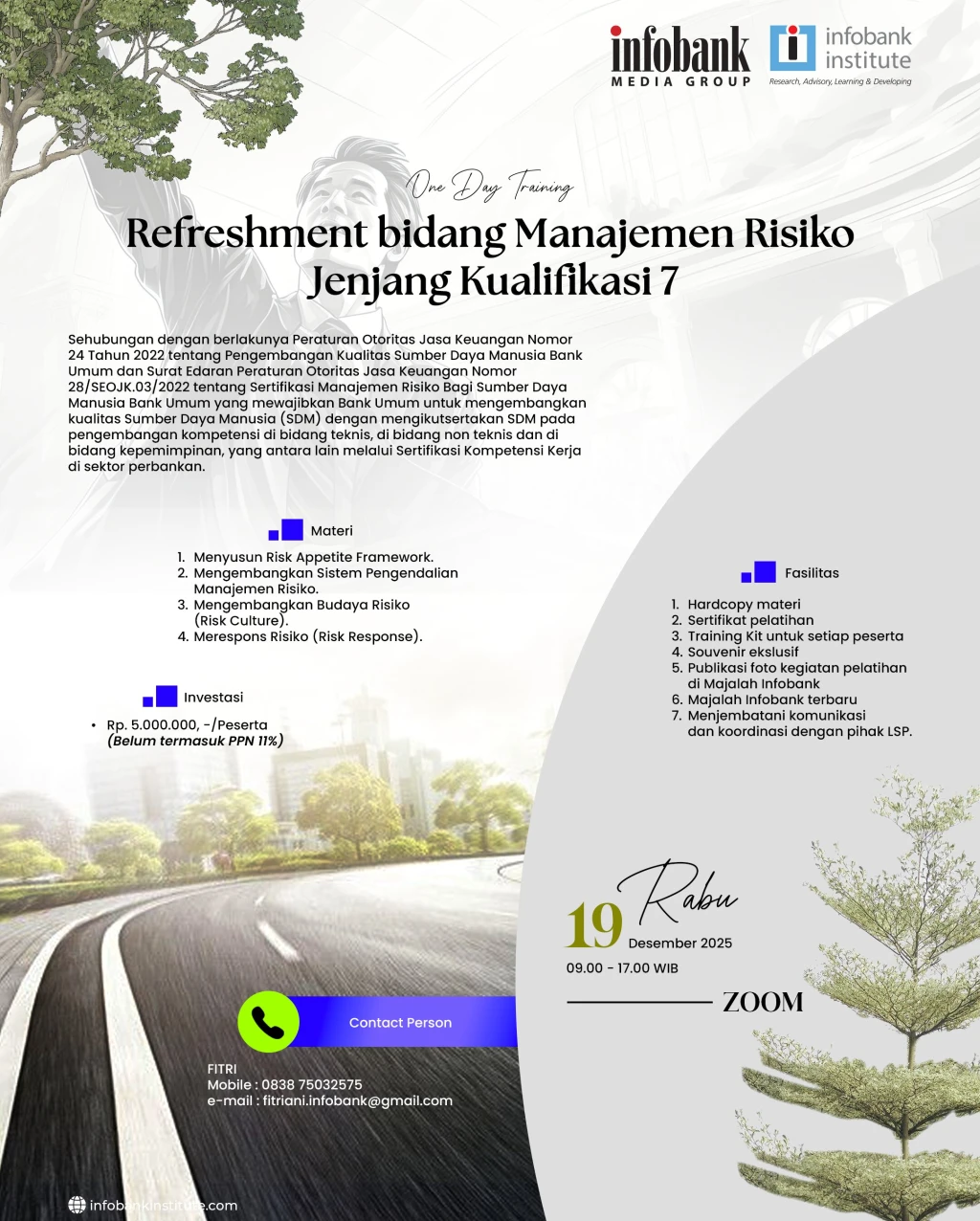 Refreshment bidang Manajemen Risiko Jenjang Kualifikasi 7