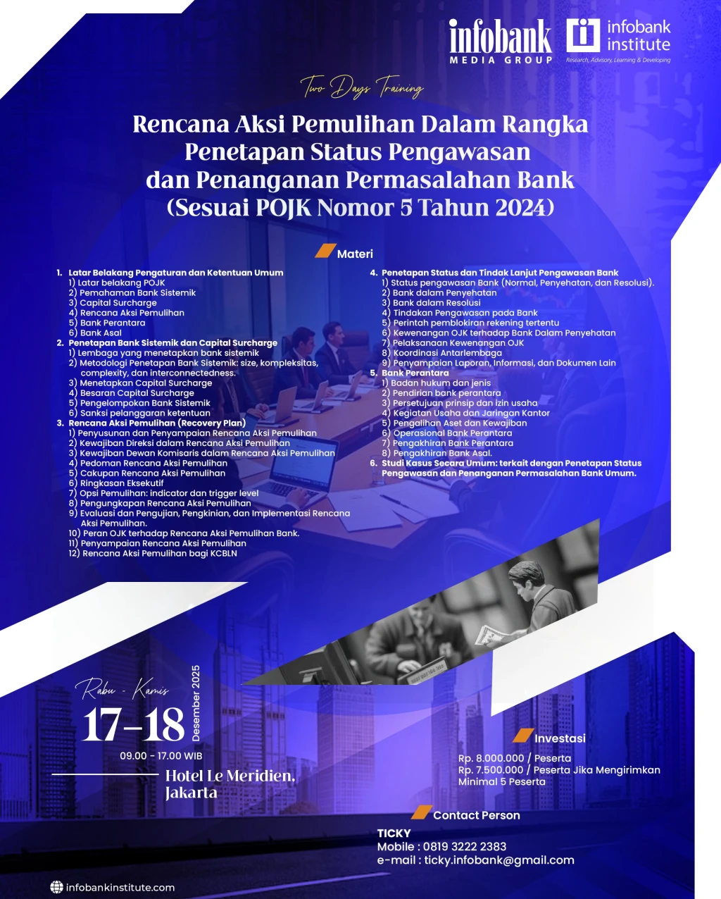 Rencana Aksi Pemulihan Dalam Rangka Penetapan Status Pengawasan dan Penanganan Permasalahan Bank (Sesuai POJK Nomor 5 Tahun 2024)