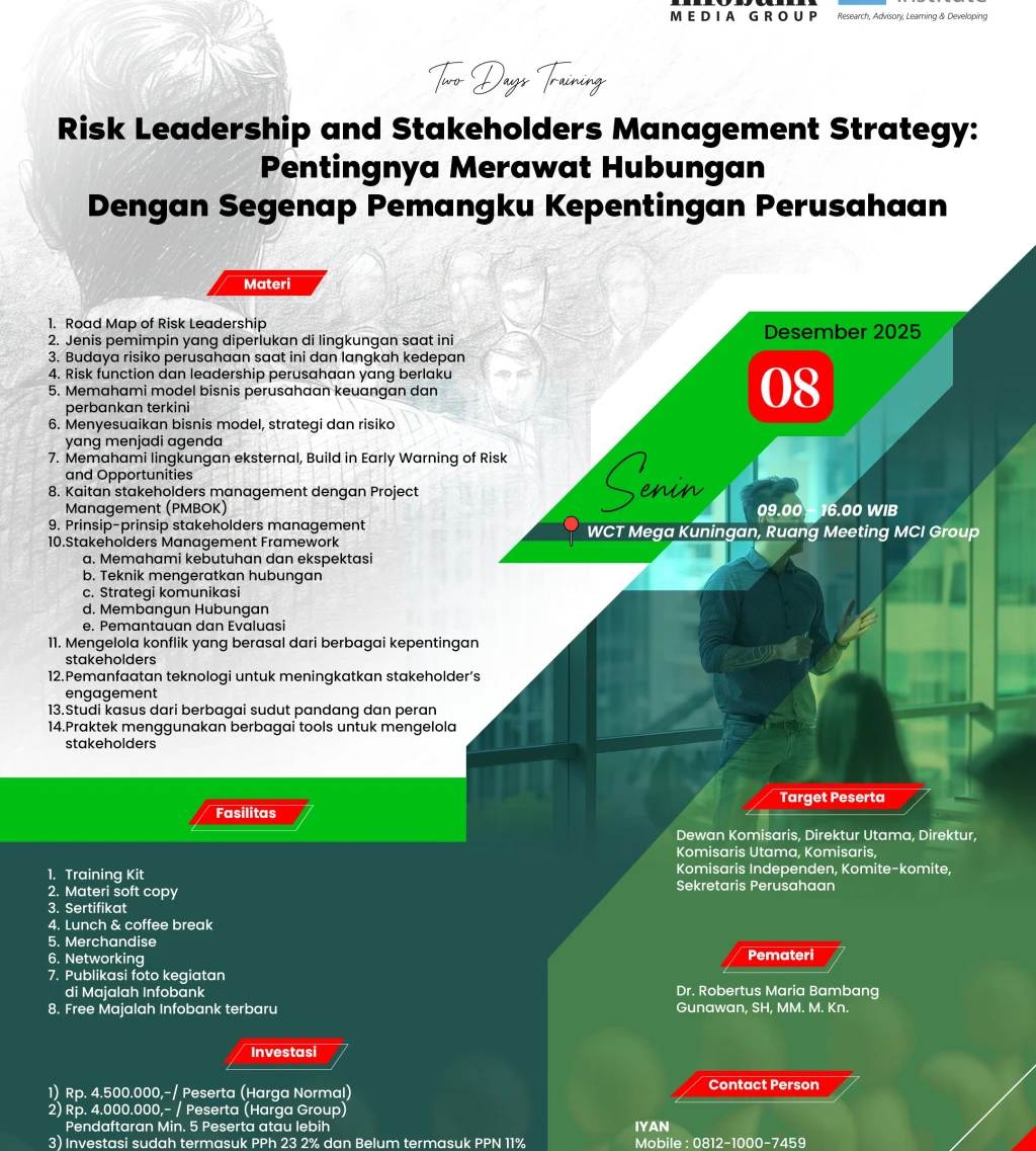 Risk Leadership and Stakeholders Management Strategy Pentingnya Merawat Hubungan Dengan Segenap Pemangku Kepentingan Perusahaan