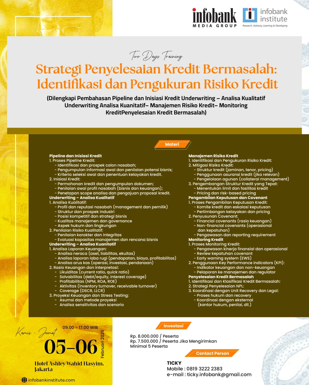 Strategi Penyelesaian Kredit Bermasalah: Identifikasi dan Pengukuran Risiko Kredit 