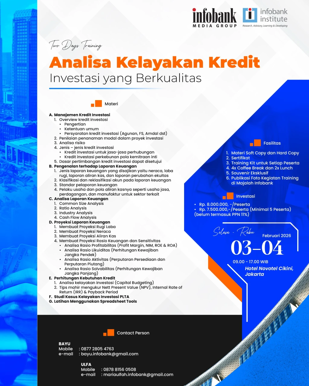 Analisa Kelayakan Kredit Investasi yang Berkualitas