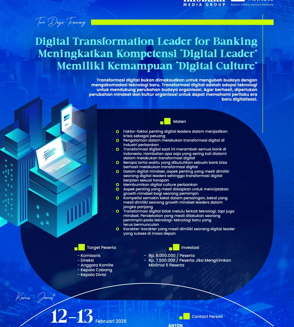 Digital Transformation Leader for Banking Meningkatkan Kompetensi "Digital Leader" Memiliki Kemampuan 