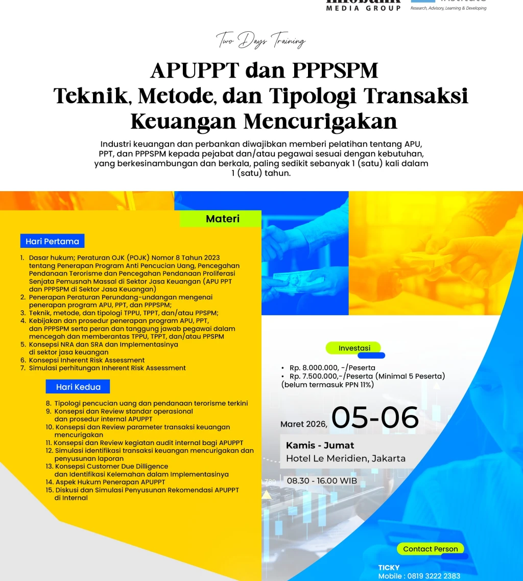 APUPPT dan PPPSM Teknik Metode dan Tipologi Transaksi Keuangan Mencurigakan