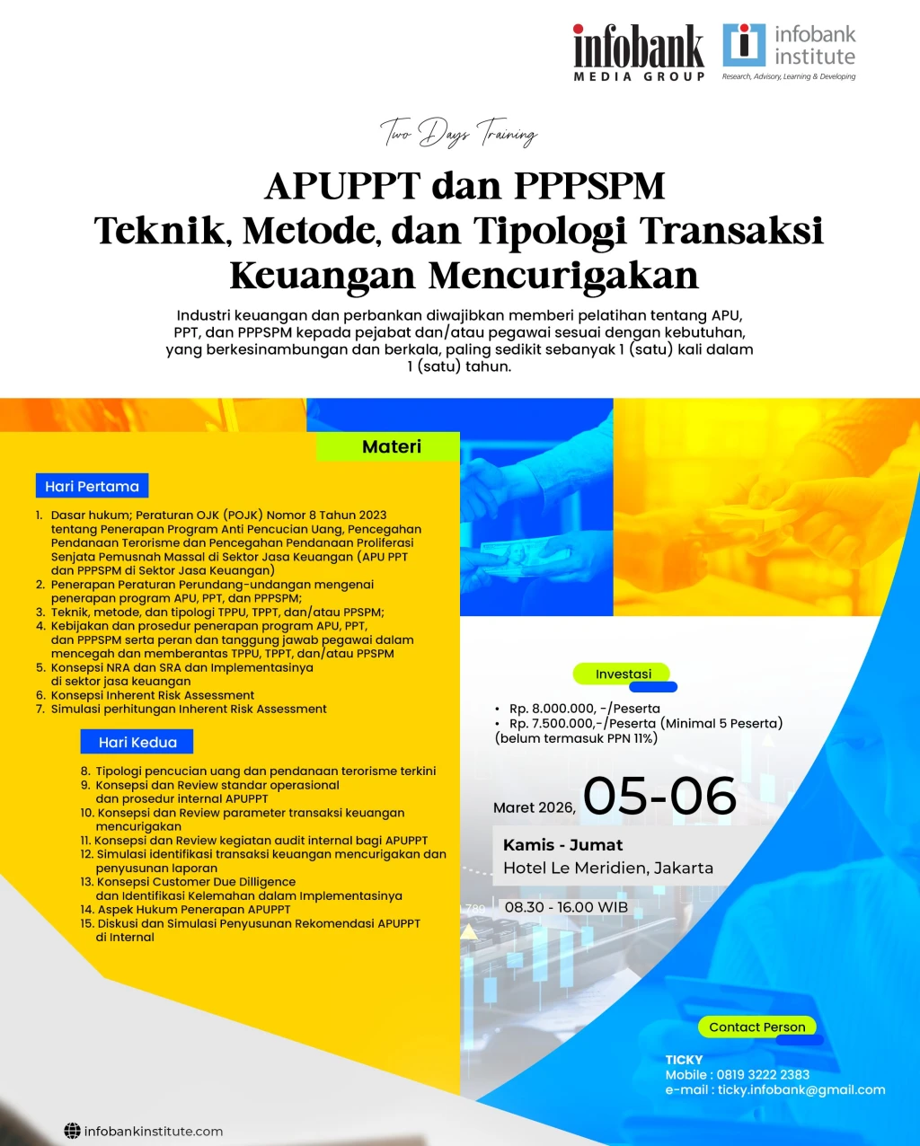 APUPPT dan PPPSM Teknik, Metode, dan Tipologi Transaksi Keuangan Mencurigakan