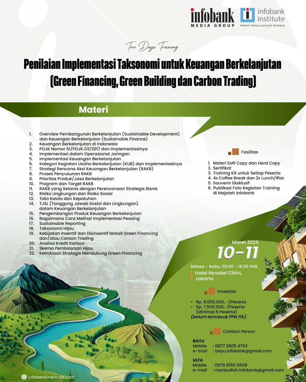 Penilaian Implementasi Taksonomi untuk Keuangan Berkelanjutan (Green Financing< Green Building dan Carbon Trading)
