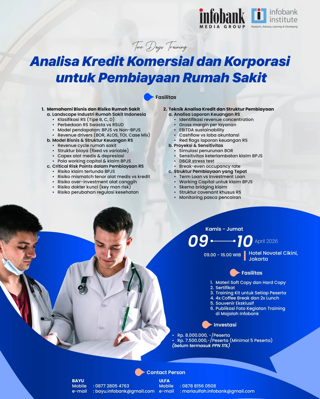 Analisa Kredit Komersial dan Korporasi untuk Pembiayaan Rumah Sakit