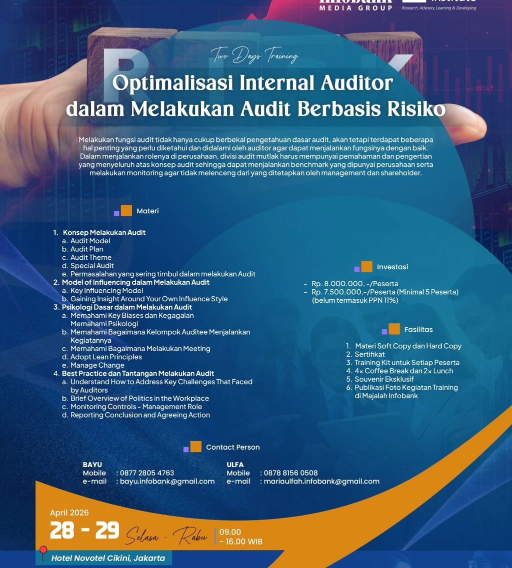 Optimalisasi Internal Auditor dalam Melakukan Audit Berbasis Risiko
