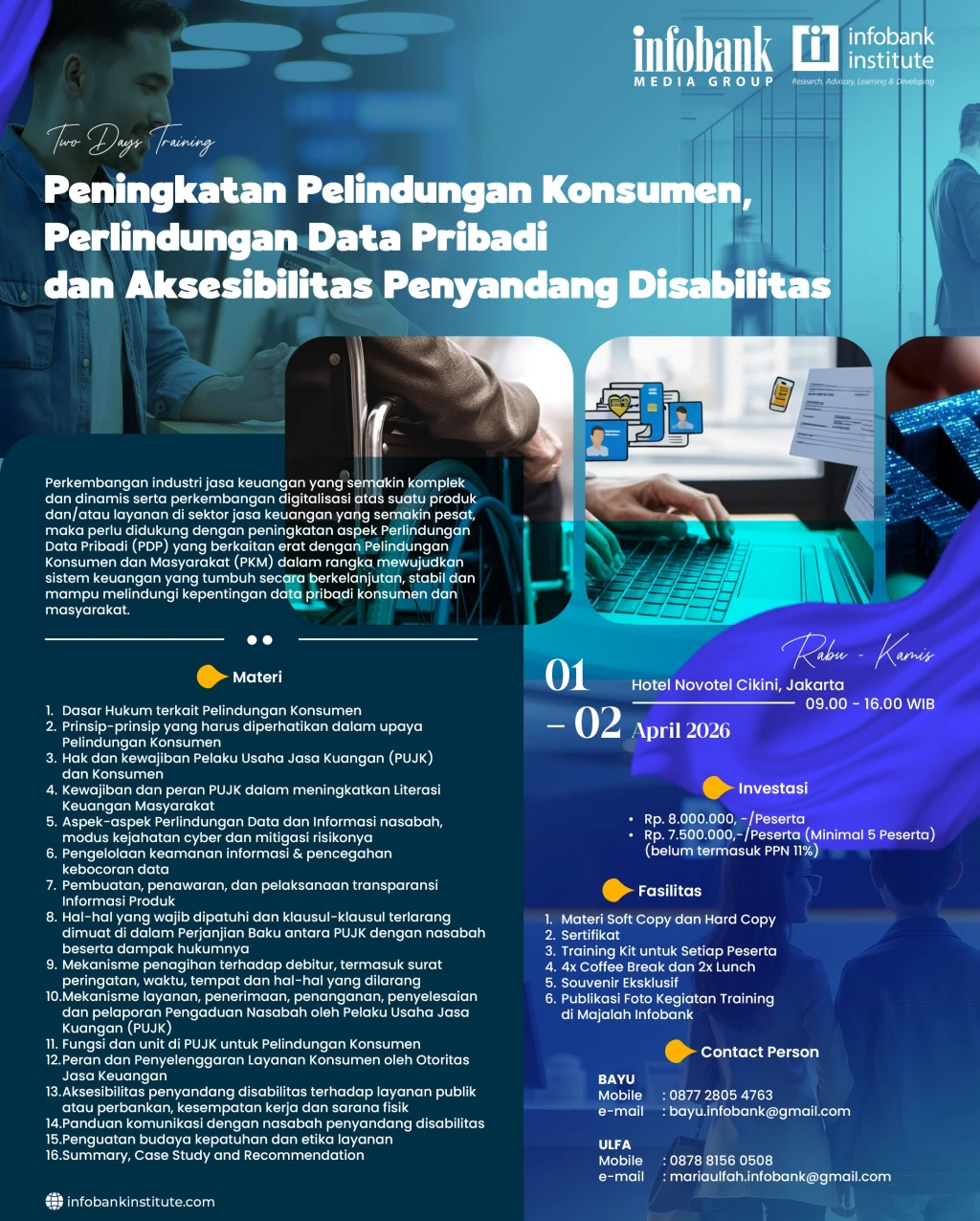 Peningkatan Pelindungan Konsumen, Perlindungan Data Pribadi dan Aksesibilitas Penyandang Disabilitas 