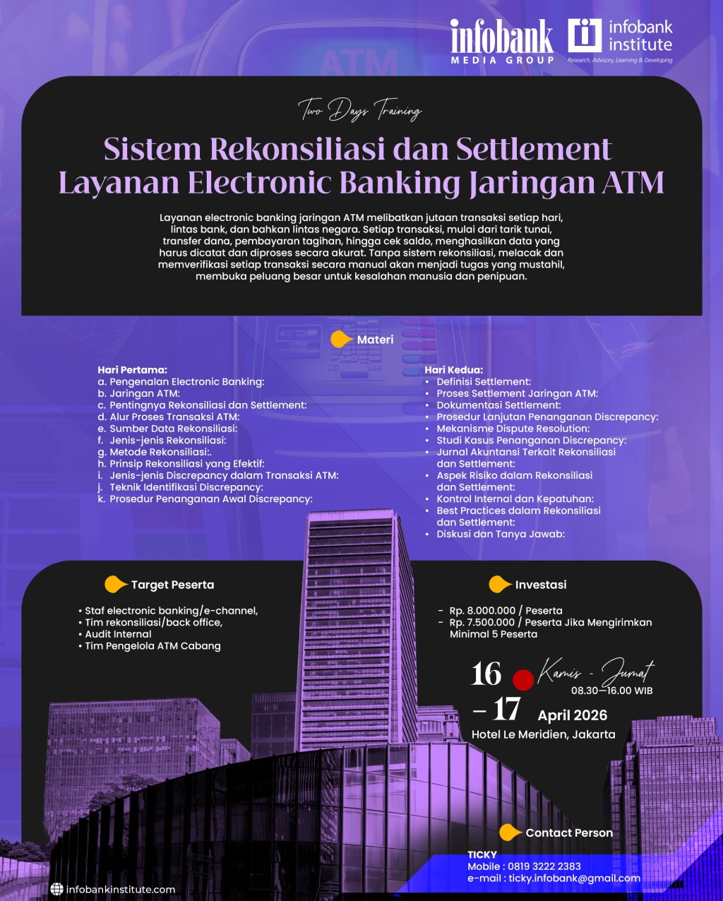 Sistem Rekonsiliasi dan Settlement Layana Electronic Banking Jaringan ATM 
