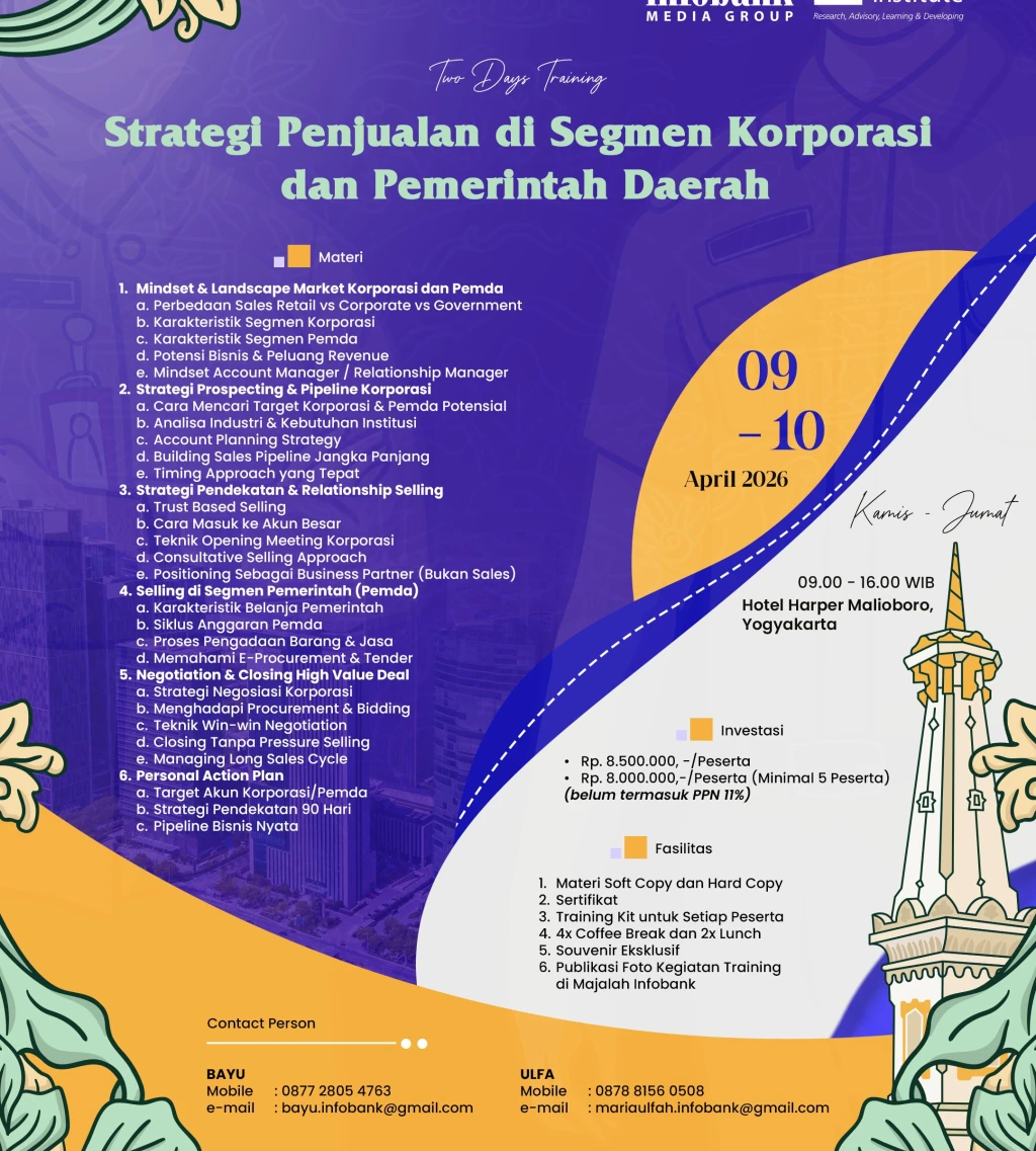Strategi Penjualan di Segmen Korporasi dan Pemerintah Daerah