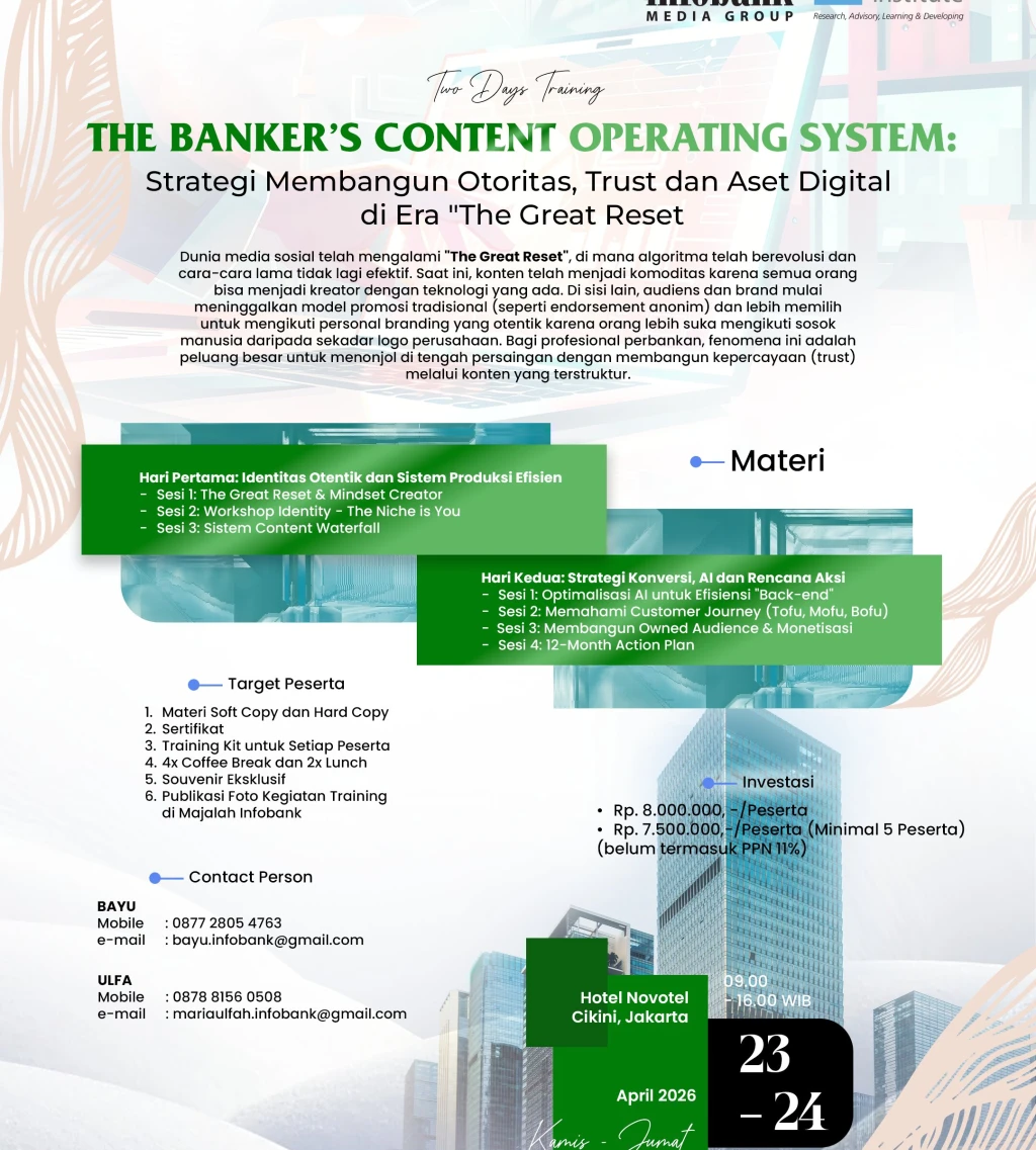 THE BANKERS CONTENT OPERATING SYSTEM Strategi Mmbangun Otoritas Trust dan Aset Digital di Era The Great Reset
