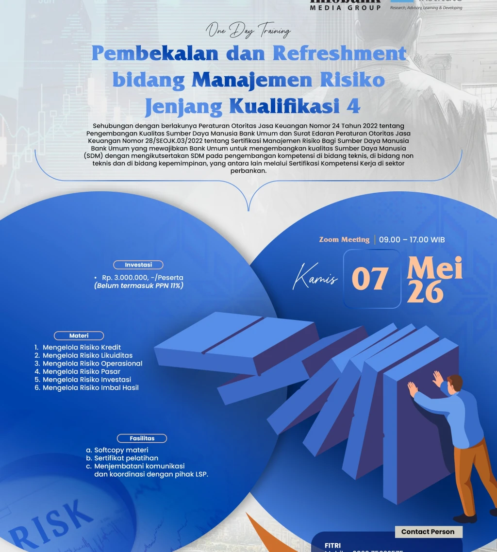 Pembekalan dan Refreshment bidang Manajemen Risiko Jenjang Kualifikasi 4